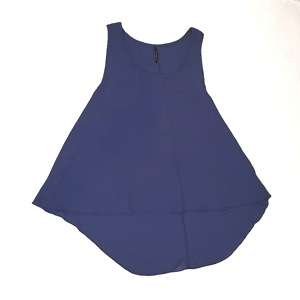 Michelle Navy Trapeze Top